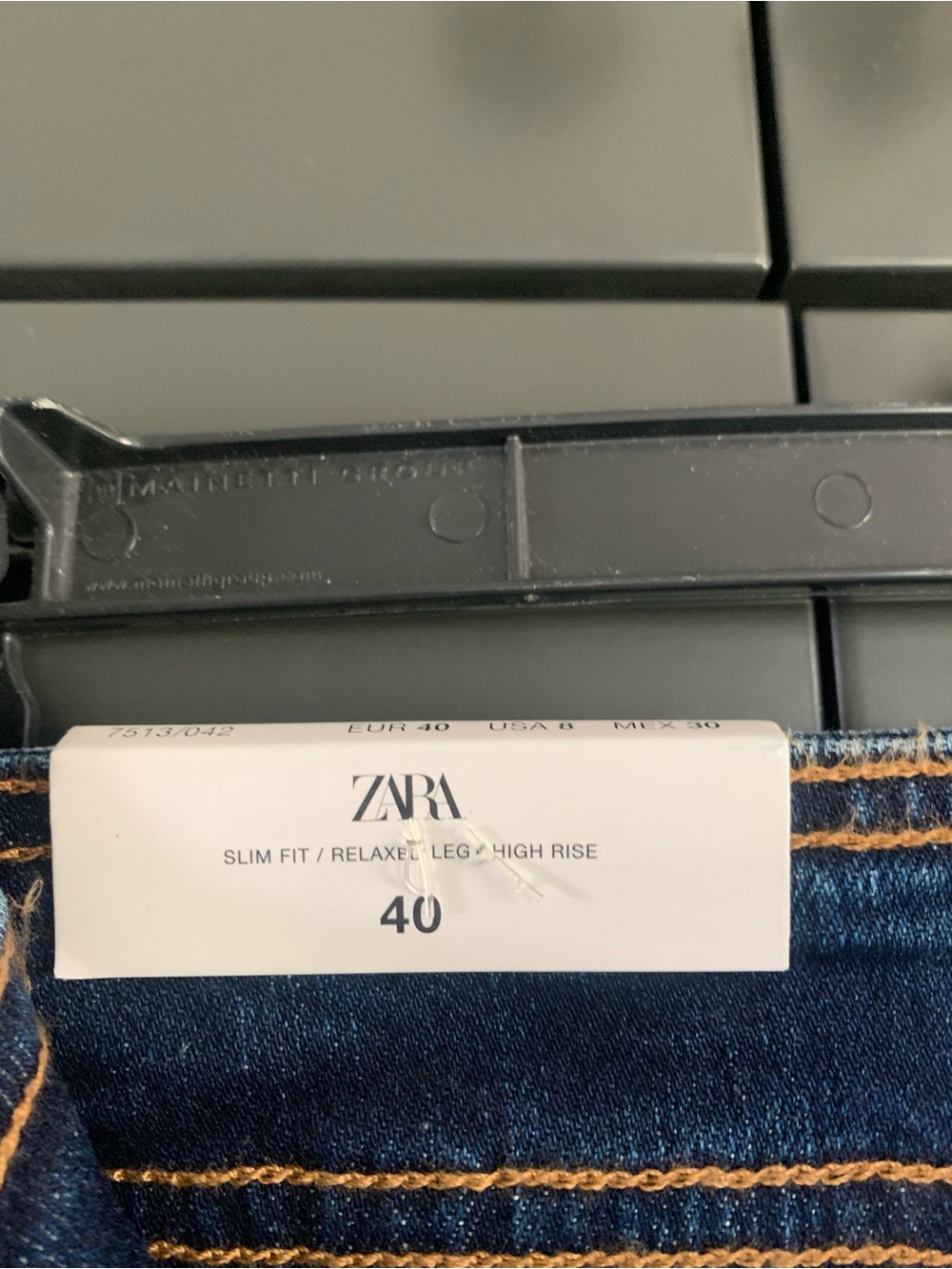 ZARA The Marine straight jeans in indigo.  US size 8 - Picture 5 of 6